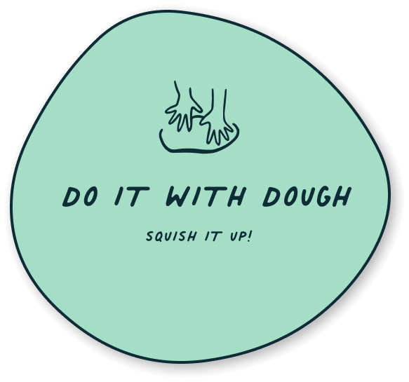 Button for play-based learning activities for preschoolers: Do it with Dough