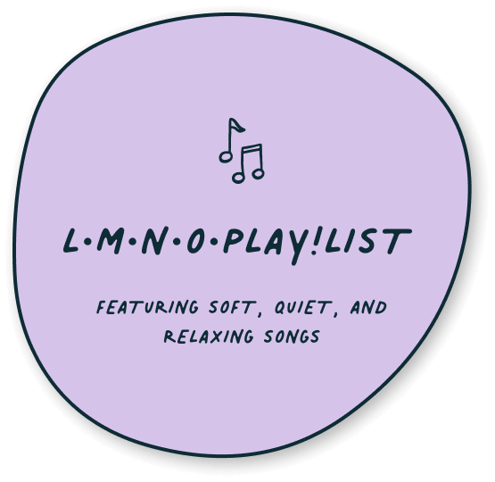 Button for Social Emotional Learning Activities for Kids: Spotify Playlist featuring soft, quiet, and relaxing songs