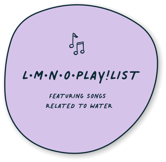 Button for DIY water activities for kids: Spotify playlist featuring songs related to water