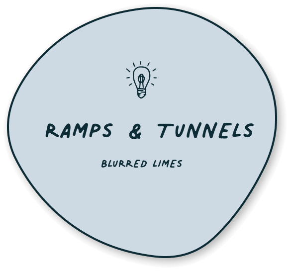 Button for kids food activity: Ramps and Tunnels; Blurred Lines