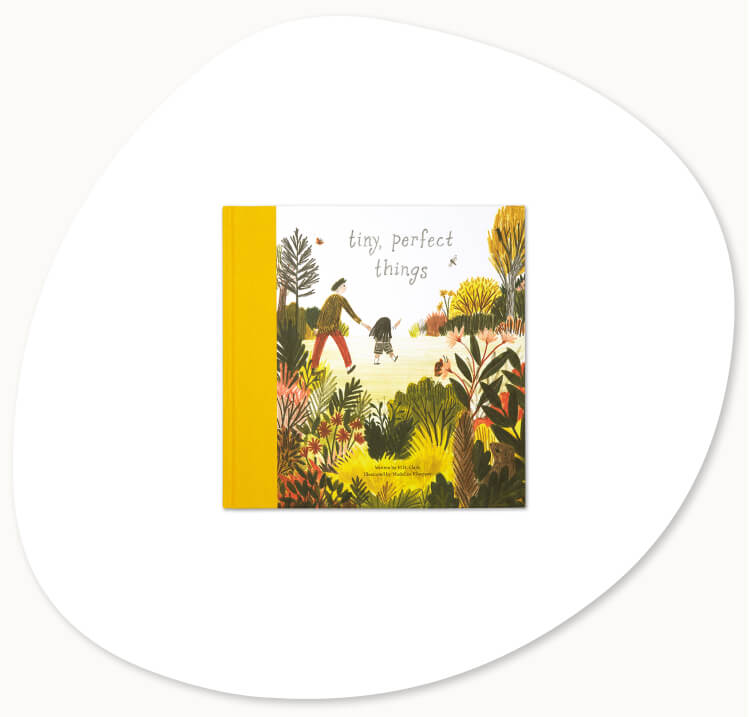 Activity ideas for play with nature - book suggestion: Tiny Perfect Things by M.H. Clark and Madeline Kloepper