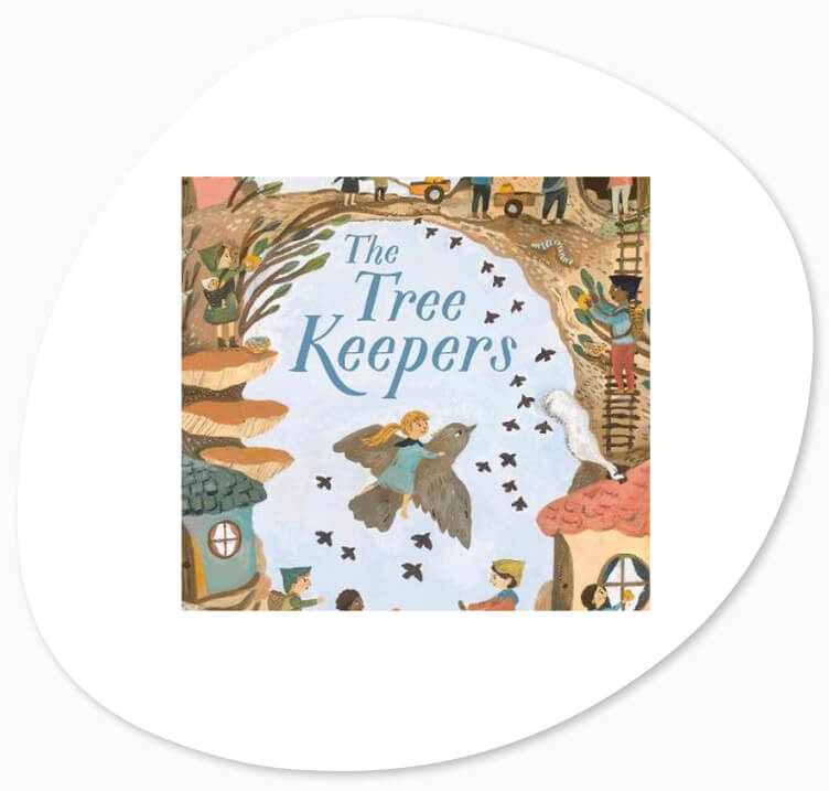 Image of The Tree Keepers: Flock book cover to accompany these summer nature activities for kids.