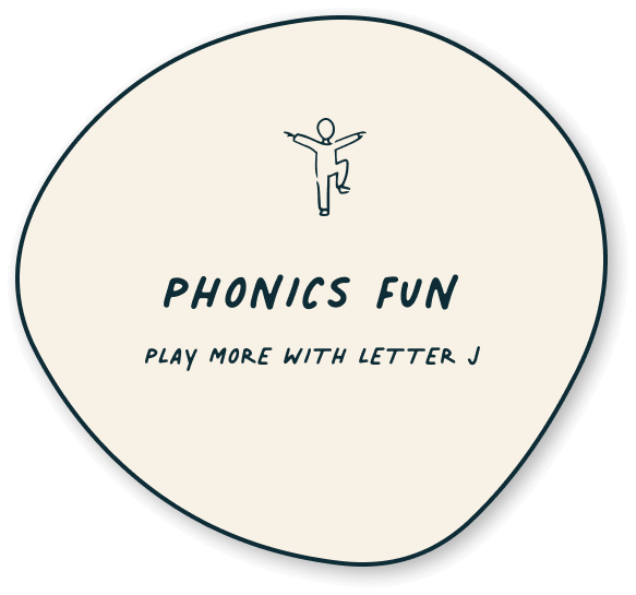 Button for: Phonics Fun (Play more with Letter J)