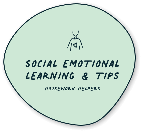 Button for Social Emotional Learning and Tips - Fun Activities for Kids to Play
